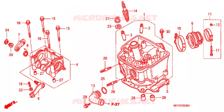 CULASSE Honda MOTO 450 CRF 2013  CRF450XD