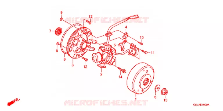 ALTERNATEUR Honda MOTO 50 CRF 2004  CRF50F4