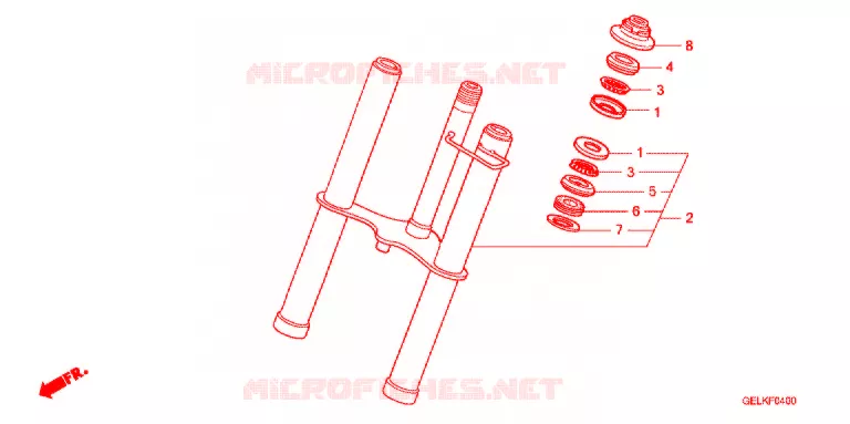FOURCHE Honda MOTO 50 CRF 2006  CRF50F6