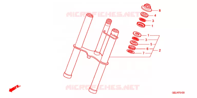 FOURCHE Honda MOTO 50 CRF 2012  CRF50FB