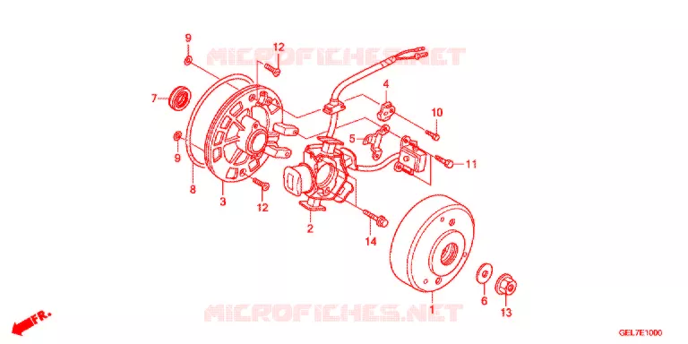 ALTERNATEUR Honda MOTO 50 CRF 2012  CRF50FC