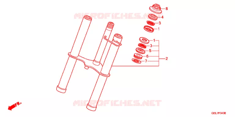 FOURCHE Honda MOTO 50 CRF 2016  CRF50FE