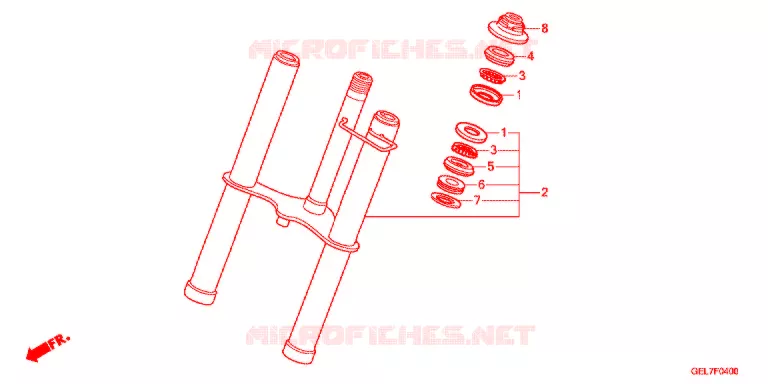 FOURCHE Honda MOTO 50 CRF 2016  CRF50FE