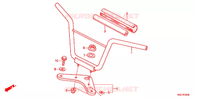 GUIDON - TE DE FOURCHE Honda MOTO 50 CRF 2016  CRF50FE