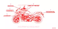 AUTOCOLLANTS pour Honda CTX 700 ABS de 2014