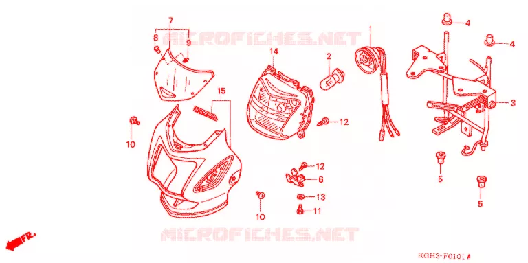 PHARE (FS1253) Honda MOTO 125 SONIC 2003  FS1253