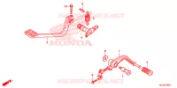 PEDALE pour Honda F6B 1800 BAGGER BLACK de 2013