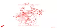 CAPOT CENTRAL ARRIERE pour Honda F6B 1800 BAGGER de 2013