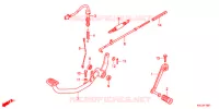PEDALE (GLH125SH) pour Honda STORM 125 DISCO DELANTERO 2AG de 2012