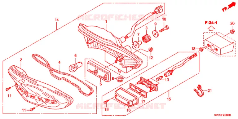 FEU ARRIERE Honda MOTO 125 STORM 2012  GLH125SHC