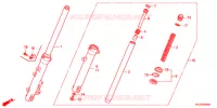 FOURCHE pour Honda STORM 125 TAMBOR DELANTERO de 2012
