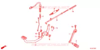 PEDALE (GLH125SH) pour Honda STORM 125 TAMBOR DELANTERO de 2012
