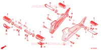 REPOSE PIED (GLH125SH) pour Honda STORM 125 TAMBOR DELANTERO de 2012