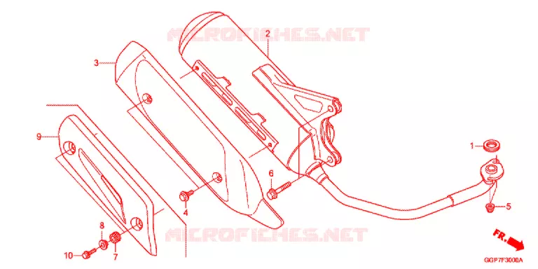 SILENCIEUX D'ECHAPPEMENT Honda SCOOTER 50 VISION 2015  NSC50E