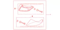 DEFLECTEURS DE PIEDS pour Honda NC 700 35KW de 2013