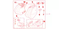 JEU DE VALISES 29L pour Honda NC 700 de 2013