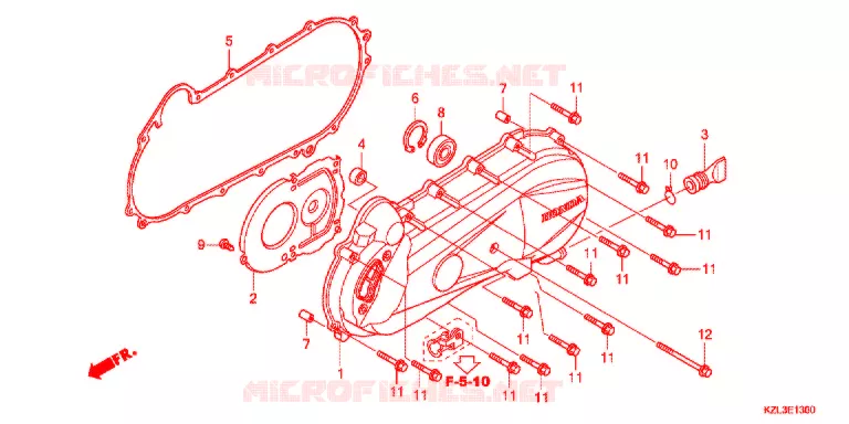 COUVERCLE GAUCHE Honda SCOOTER 110 VISION 2015  NSC110MPDE