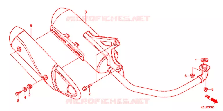 SILENCIEUX D'ECHAPPEMENT Honda SCOOTER 110 VISION 2015  NSC110MPDE
