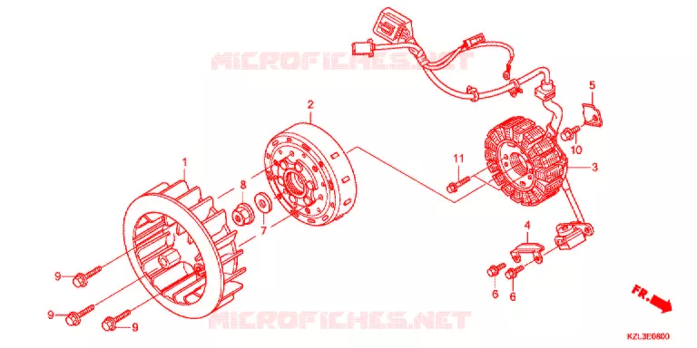 ALTERNATEUR Honda SCOOTER 110 VISION 2014  NSC110MPDE