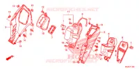 VIDE POCHE pour Honda INTEGRA 700 MATT BLACK de 2013