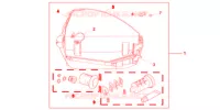 KIT 1 CLE *NHA64P* pour Honda INTEGRA 700 de 2013
