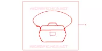 SAC INTERIEUR DE TOP CASE pour Honda INTEGRA 700 de 2013