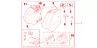 JEU DE VALISES 29L pour Honda NC 700 ABS 35KW de 2013