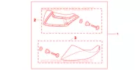 DEFLECTEURS DE PIEDS pour Honda NC 700 ABS de 2013