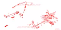 PEDALE pour Honda NC 700 ABS de 2013