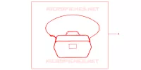 SAC INTERIEUR DE TOP CASE pour Honda NC 700 ABS de 2013