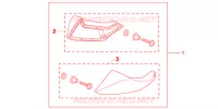 DEFLECTEURS DE PIEDS pour Honda NC 700 ABS DCT 35KW de 2013