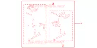 FIXATION DE SACOCHE pour Honda NC 700 ABS DCT 35KW de 2013