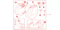 JEU DE VALISES 29L pour Honda NC 700 ABS DCT 35KW de 2013