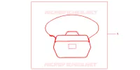 SAC INTERIEUR DE TOP CASE pour Honda NC 700 ABS DCT 35KW de 2013