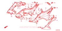 COUVERCLES LATERAUX pour Honda NC 700 X ABS DCT de 2013