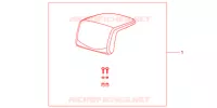 DOSSERET DE TOP CASE (TOP) pour Honda NC 700 X ABS DCT de 2013