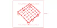 FILET BAGAGES NOIR pour Honda NC 700 X ABS DCT de 2013