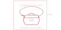 SAC INTERIEUR DE TOP CASE pour Honda NC 700 X ABS DCT de 2013