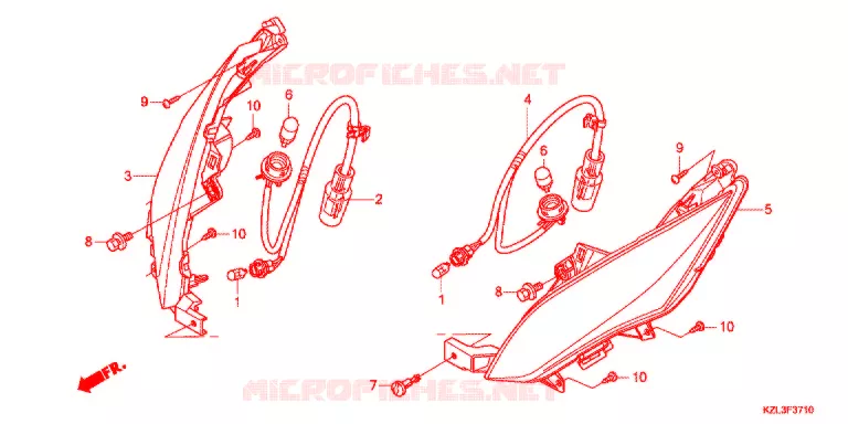 CLIGNOTANT AVANT Honda SCOOTER 110 VISION 2014  NSC110E
