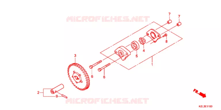 POMPE A HUILE Honda SCOOTER 110 VISION 2013  NSC110E