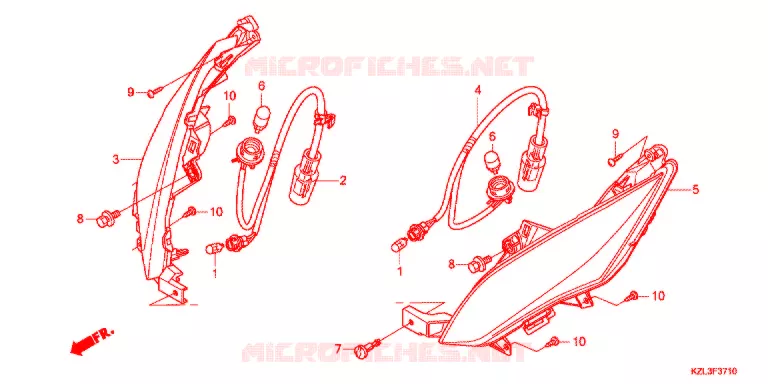CLIGNOTANT AVANT Honda SCOOTER 110 VISION 2013  NSC110E