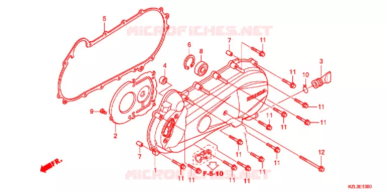 COUVERCLE GAUCHE Honda SCOOTER 110 VISION 2013  NSC110E