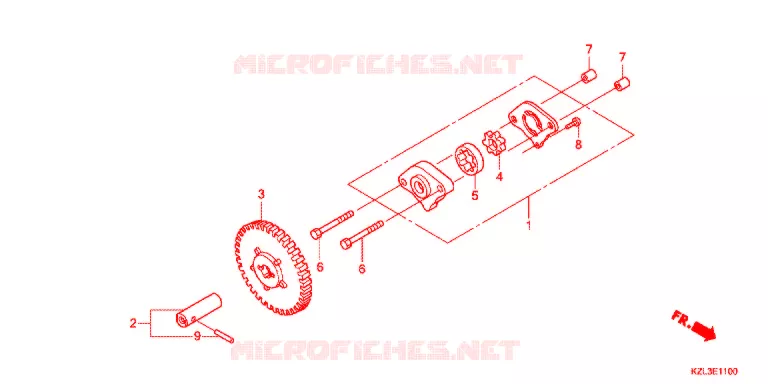 POMPE A HUILE Honda SCOOTER 110 VISION 2013  NSC110E