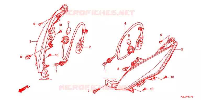 CLIGNOTANT AVANT Honda SCOOTER 110 DIO 2013  NSC110WHD