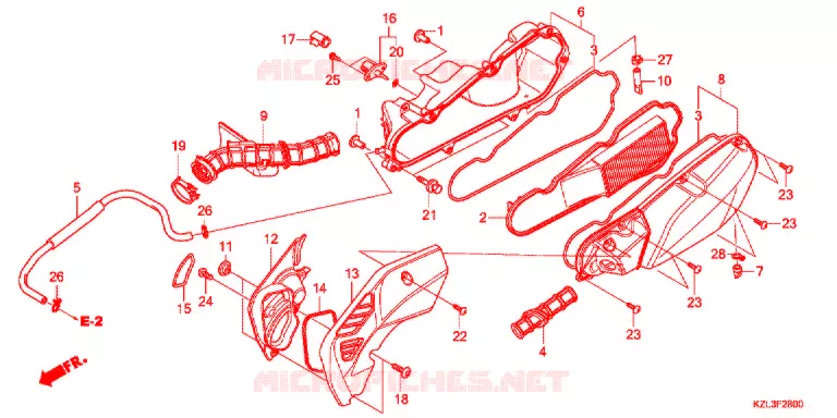 FILTRE A AIR Honda SCOOTER 110 DIO 2014  NSC110WHD