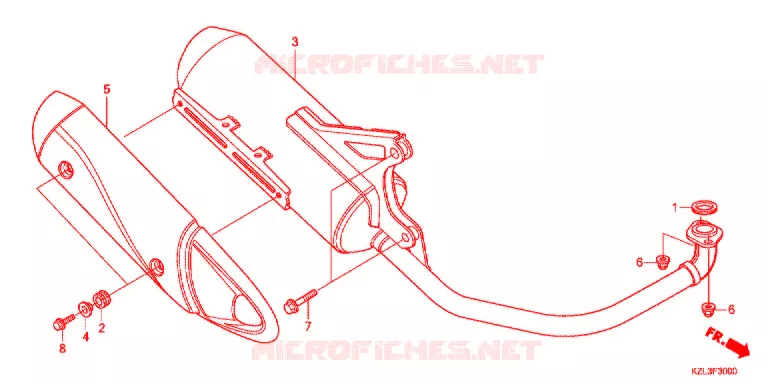 SILENCIEUX D'ECHAPPEMENT Honda SCOOTER 110 DIO 2015  NSC110WHD