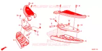 REPOSE PIED pour Honda FORZA 300 de 2013