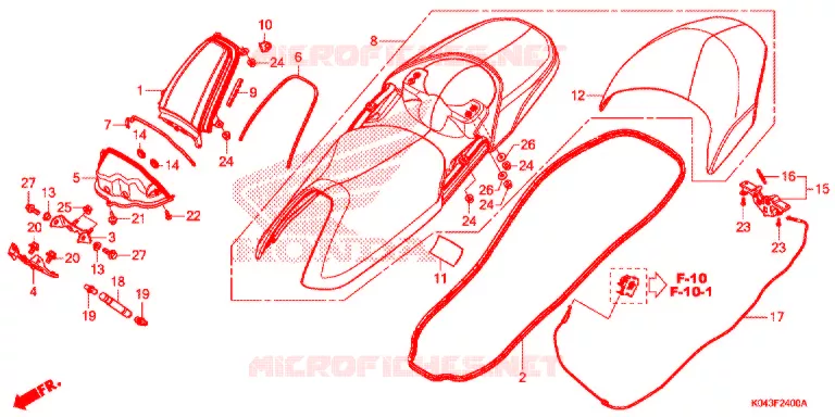 SELLE Honda SCOOTER 300 FORZA 2013  NSS300AD