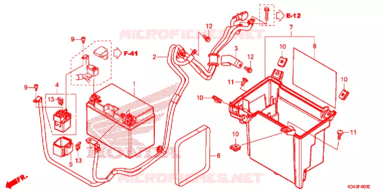 BATTERIE Honda SCOOTER 300 FORZA 2016  NSS300AD