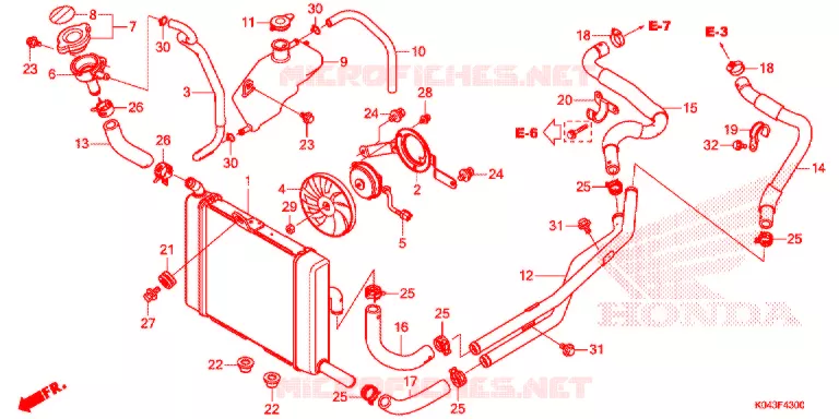 RADIATEUR Honda SCOOTER 300 FORZA 2014  NSS300AD